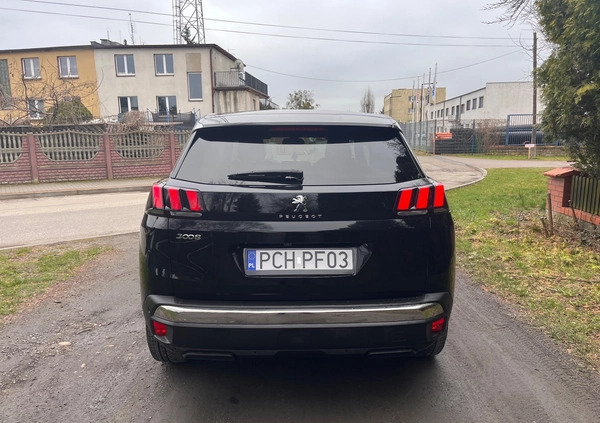 Peugeot 3008 cena 77900 przebieg: 45450, rok produkcji 2018 z Chodzież małe 301